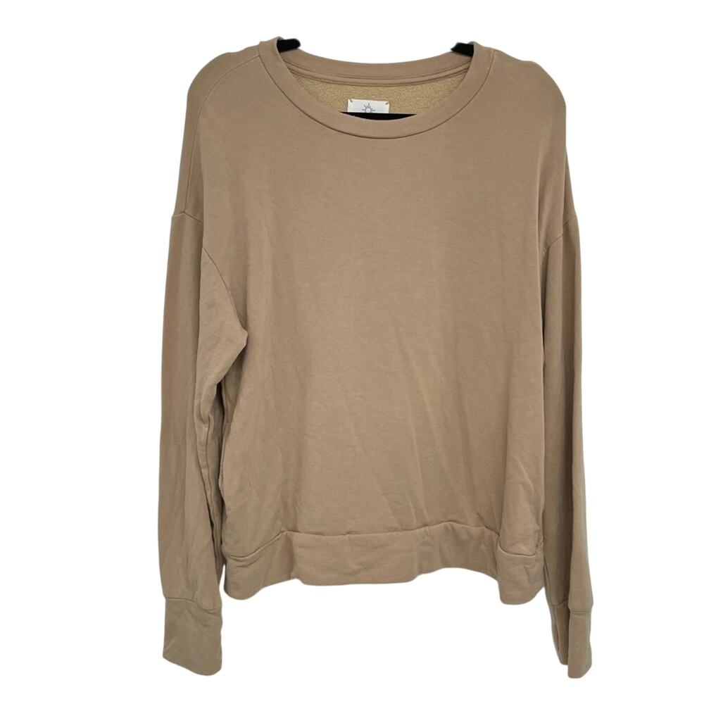 Offline By Aerie Tan Crew Neck Pullover Sweater Womens M Neutral Casual Fall